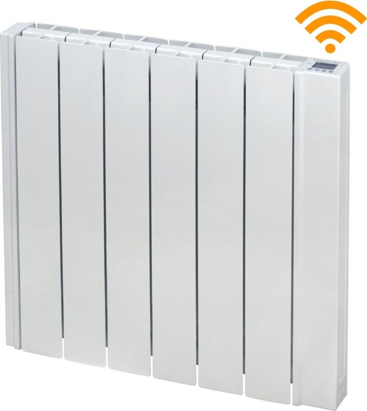 Olejový radiátor 1000W 58x74x8cm INGENIUM RD8W bílý elektrický programovatelný Gabarrón