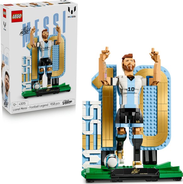 LEGO Editions 43015 Lionel Messi – Fotbalová legenda