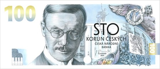 Pamětní bankovka 100 Kč 2026 Budování československé měny III. - Vilém Pospíšil