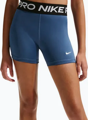 Nike Dri-FIT Pro-Dívčí elasťáčky tmavě modré - M
