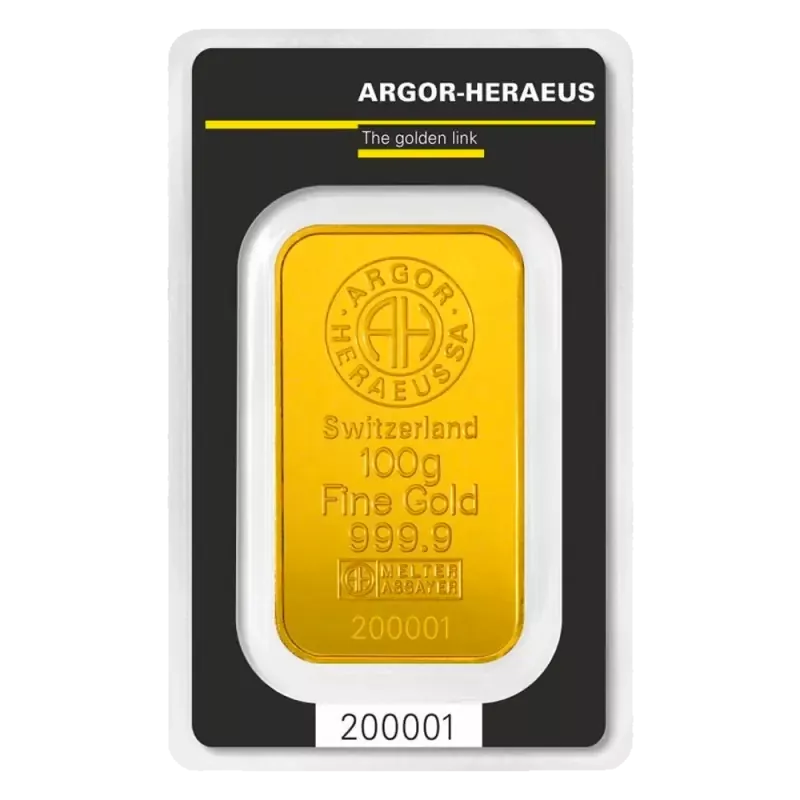 Argor Heraeus Zlatý slitek 100 g