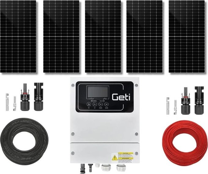 Sada pro solární ohřev vody GETI GWH02D 2275Wp 5x PV TRINA Solar