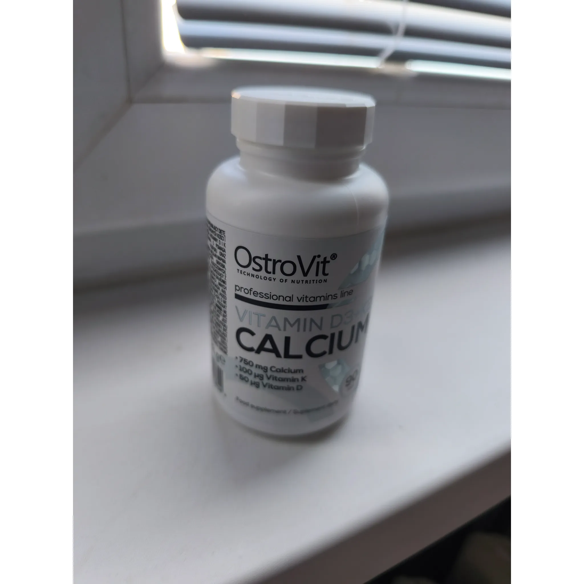Fotografie 3 -  OstroVit Vitamin D3 + K2 + Calcium 90 tbl.