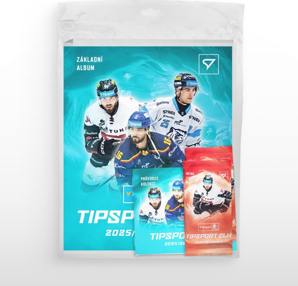 SportZoo Hokejové karty Česká Extraliga Ledního Hokeje 2025-26 Series 2 Hockey Startovací balíček