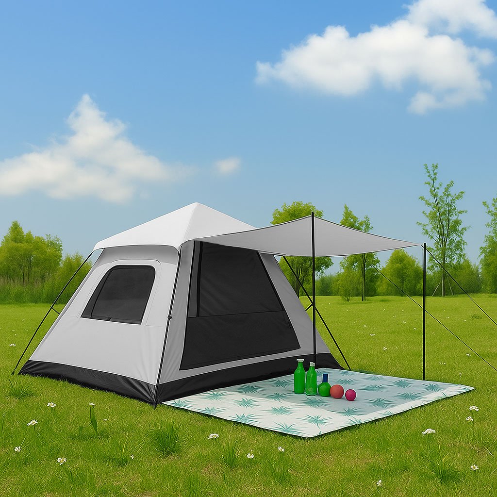 MultiGarden Samorozkladací turistický stan pro 4 osoby, iglú, 1500 mm