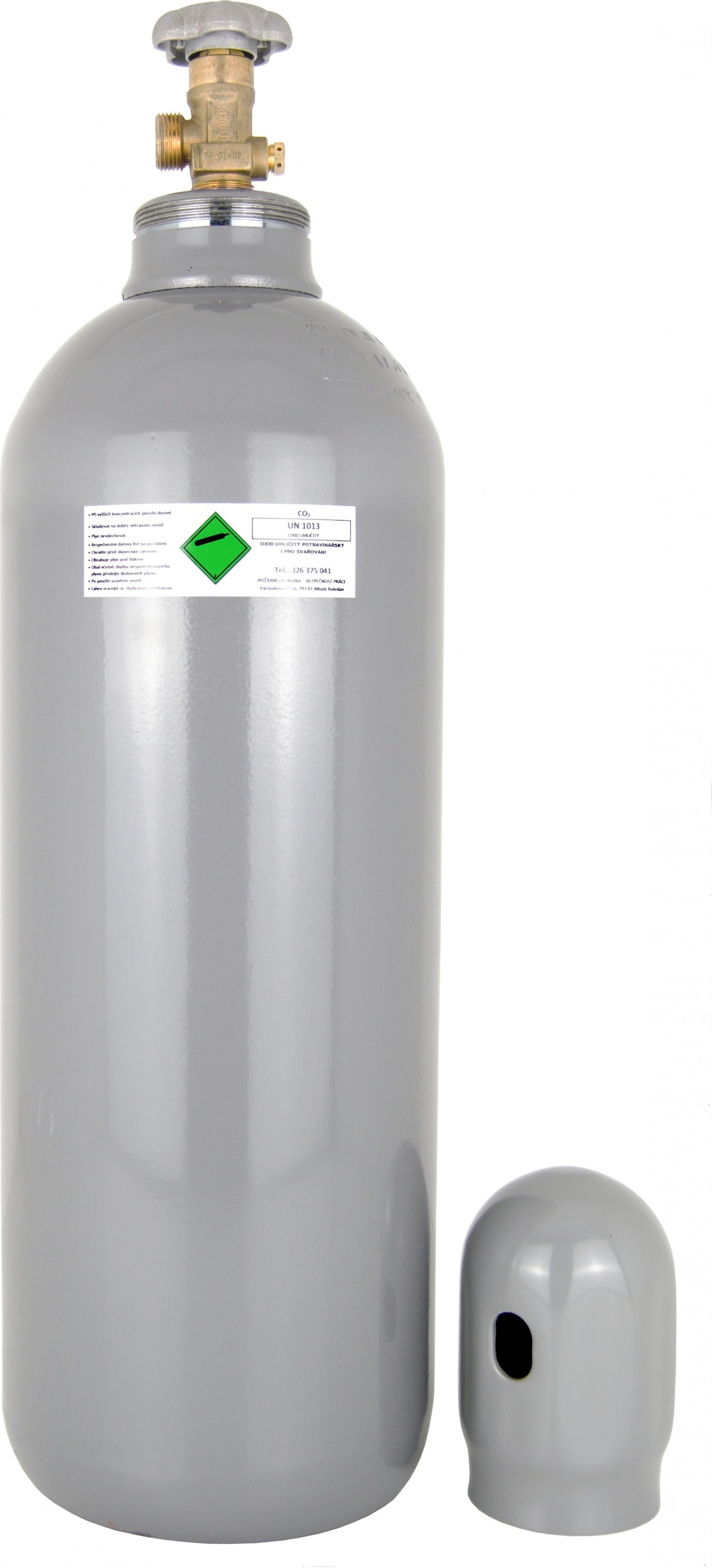 Tlaková ocelová láhev CO2 s náplní 15 kg