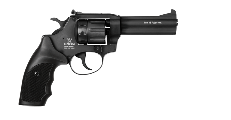 Revolver ALFA 641.1 cal.6mm ME Flobert-hlaveň 4" černý, plast - kategorie C-1