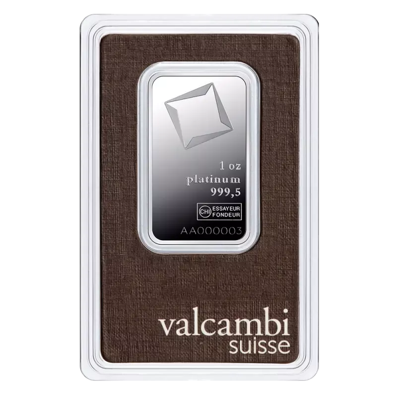Valcambi Platinový slitek 1 oz