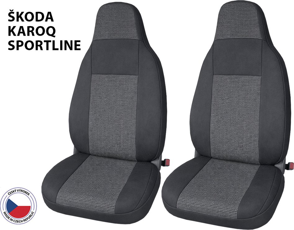 Autopotahy TX Perfetto Škoda Karoq Sportline, přední sedadla