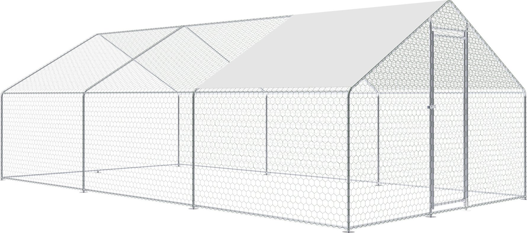 Aga Výběh pro slepice 3x6x2 m s krycí plachtou