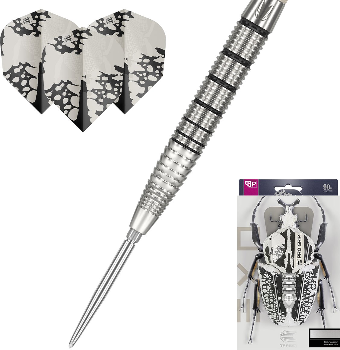 Target-Darts Šipky steel EXO 90% SP02 22g 2024