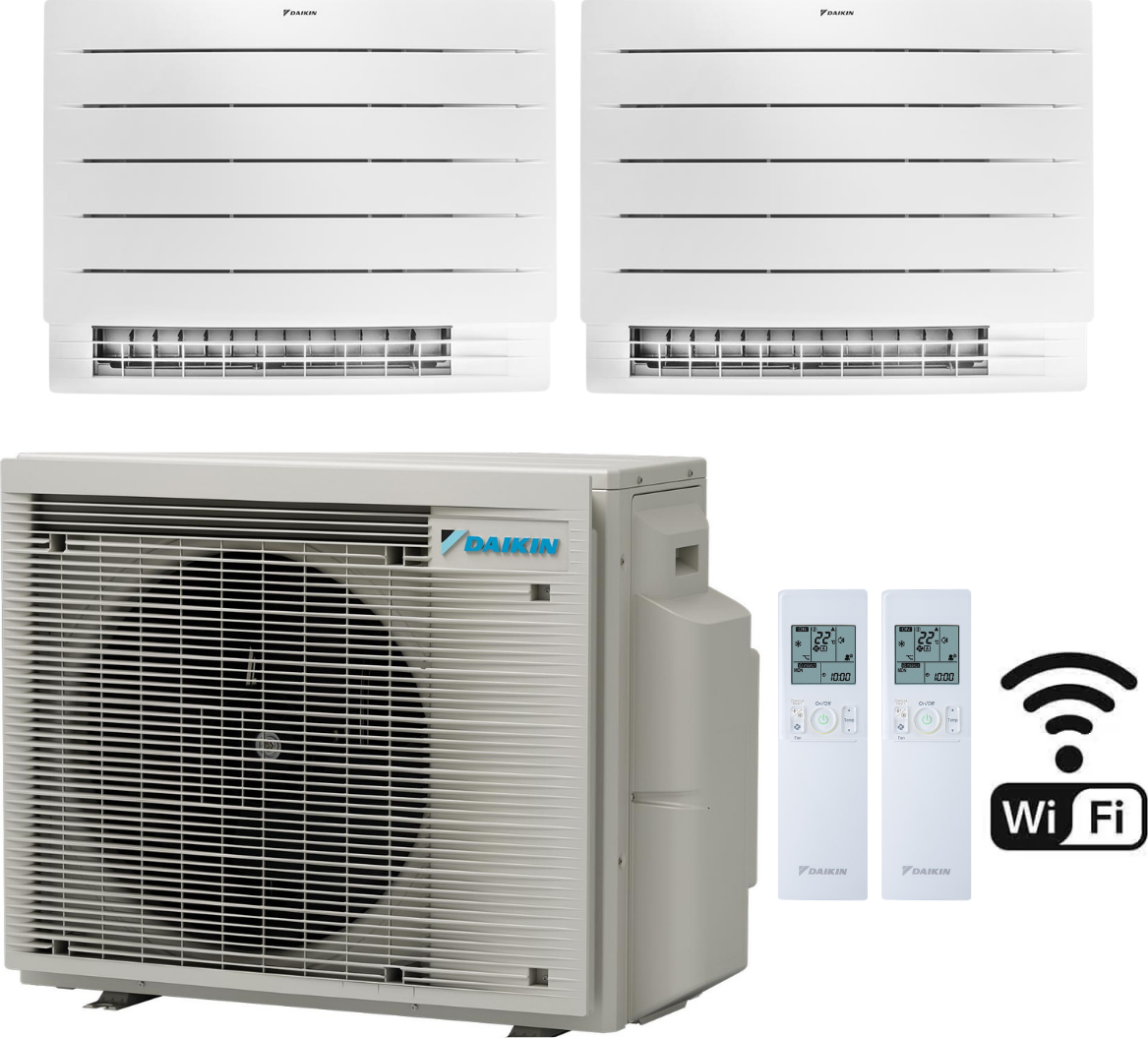 Parapetni Daikin multisplit 2+1 Perfera Parapetní (2x2kW) - včetně montáže