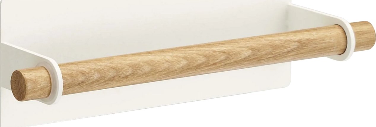 Bílý kovový magnetický držák na utěrky Yamazaki Tosca 28 cm