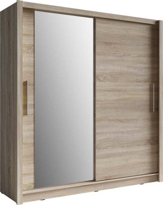 Šatní skříň ALANA dub sonoma, šířka 155 cm minimalistický/moderní