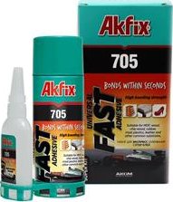 Sekundové lepidlo 65g a aktivátor 400ml - Akfix 705