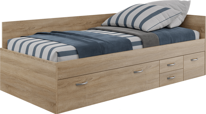 Válenda ALEŠ dub sonoma, 90x200 cm nadčasový