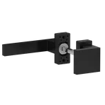 Hliníková sada klika/koule RAL9005 matná