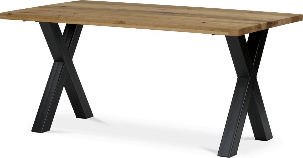 Jídelní stůl 160x90cm, masiv, dub, DS-X160 DUB Barva: Přírodní