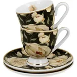 DUO Porcelánové šálky s podšálky 90 ml…