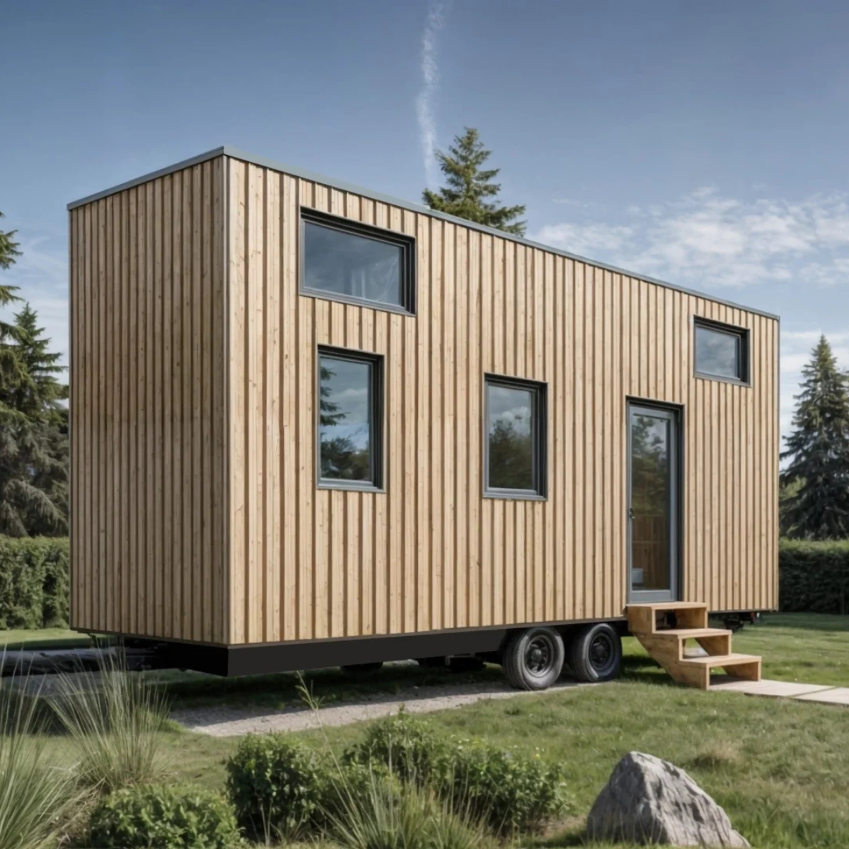 TINY HOUSE 7,2 x 2,55 m s SPZ a podvalníkem (3+kk)