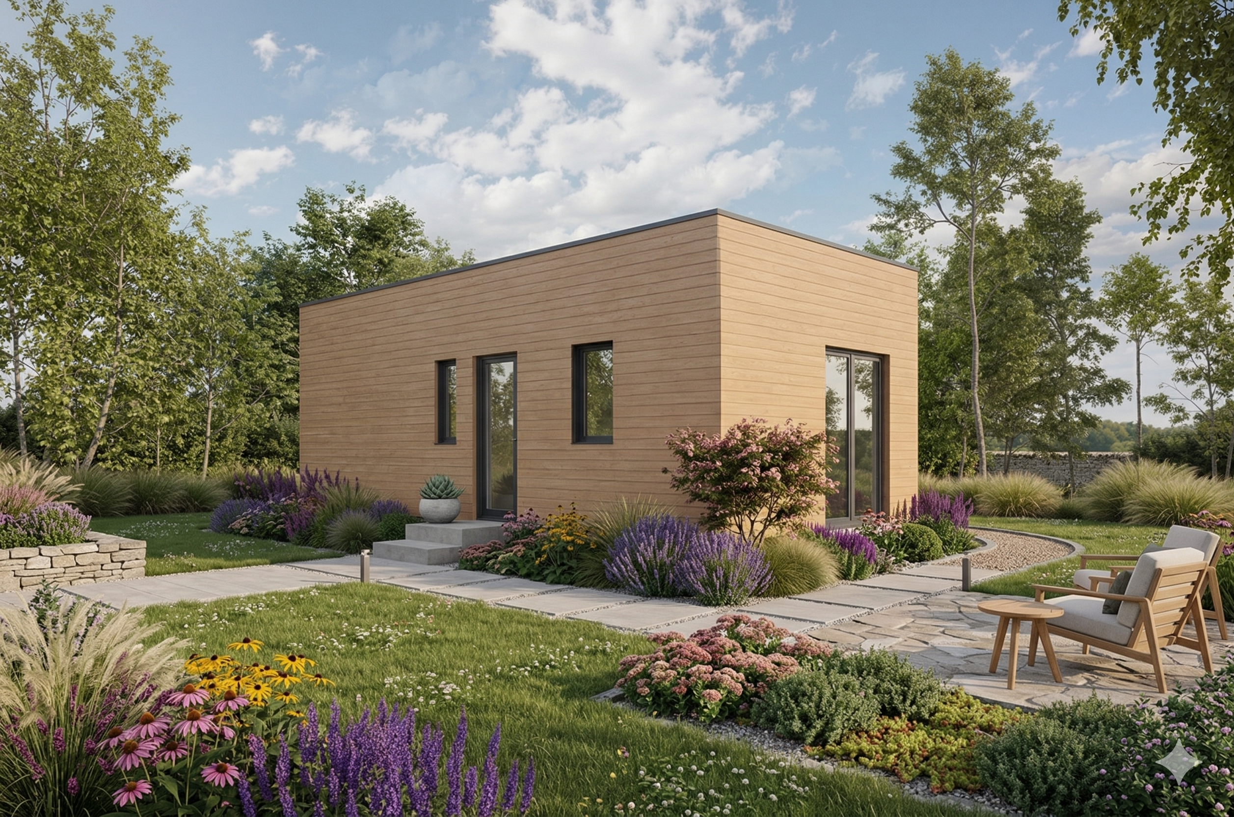 Zahradní domek do 25 m2 k bydlení - Beta - 7×3,5 m - 2+kk