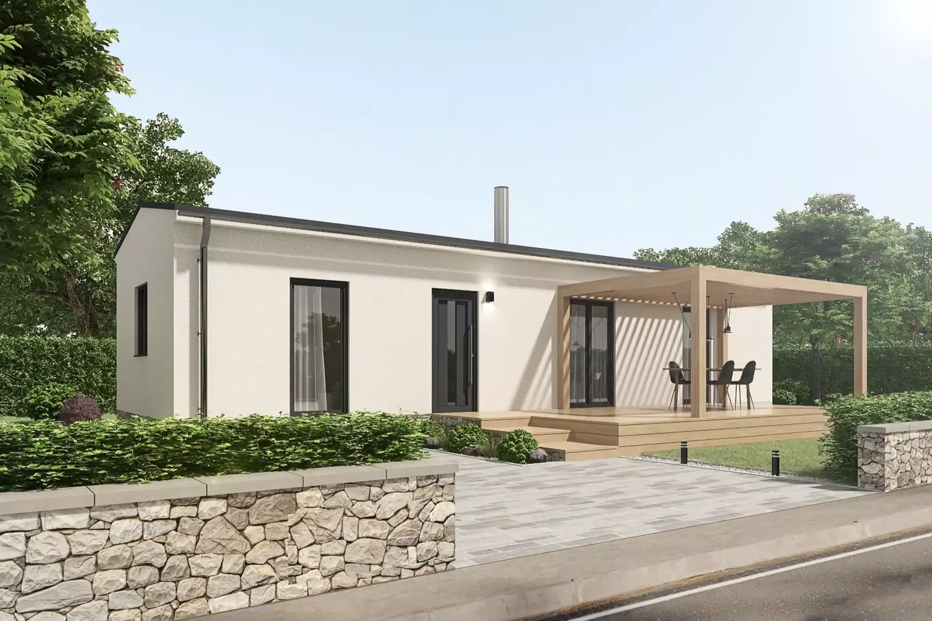 Modulový dům - Alfa 13 x 4,3 m - 4+kk, 56m2