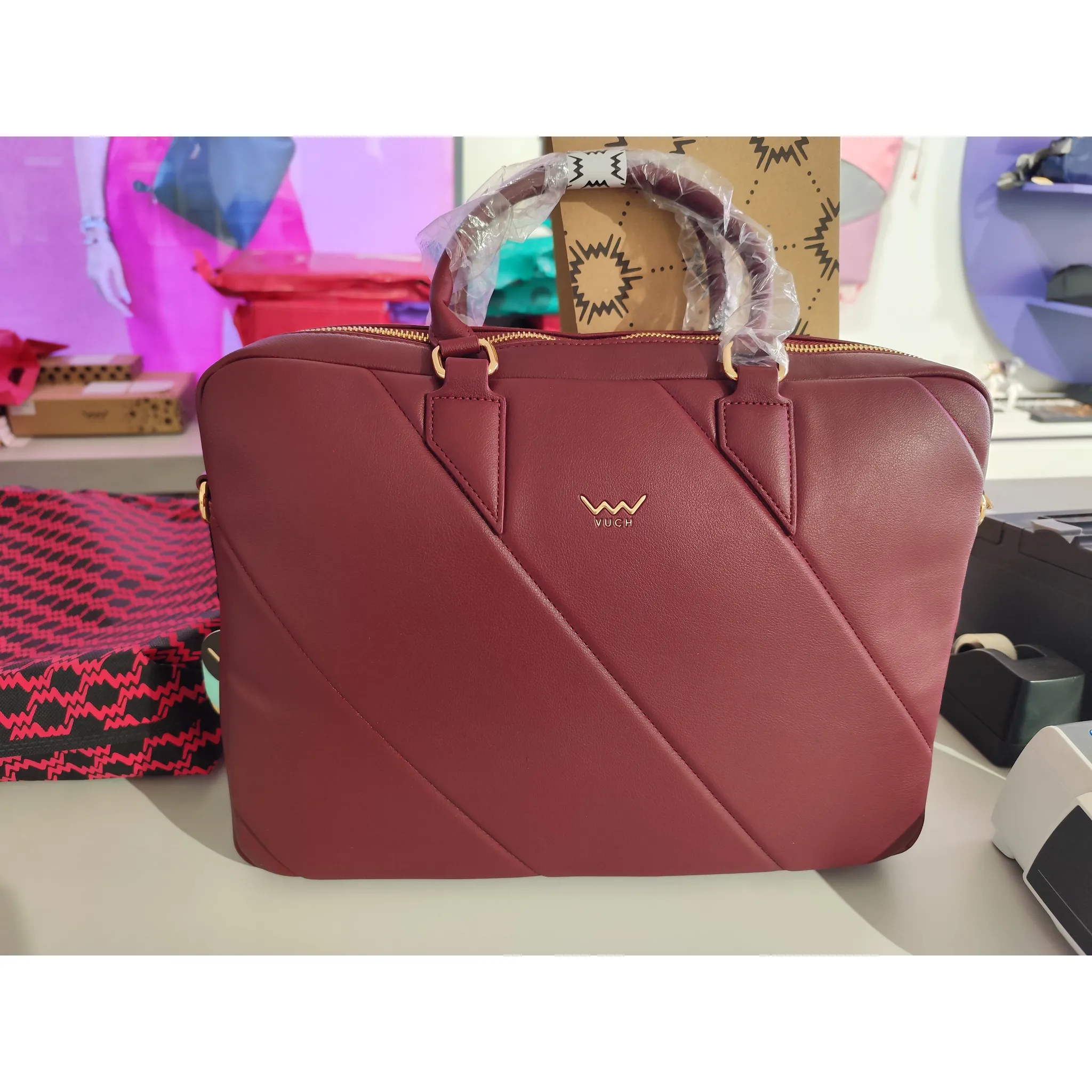 Fotografie 2 - Brašna na notebook Vuch Kayra 13,3" Burgundy
