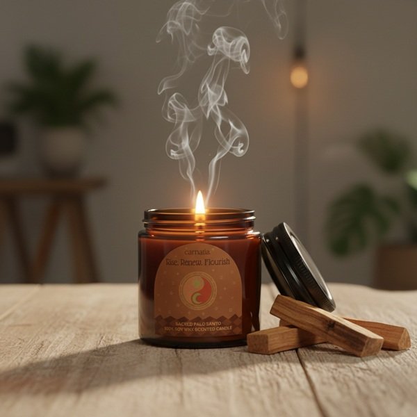 Vonná sójová svíčka Carnatia Magic Within You – Palo Santo 80g