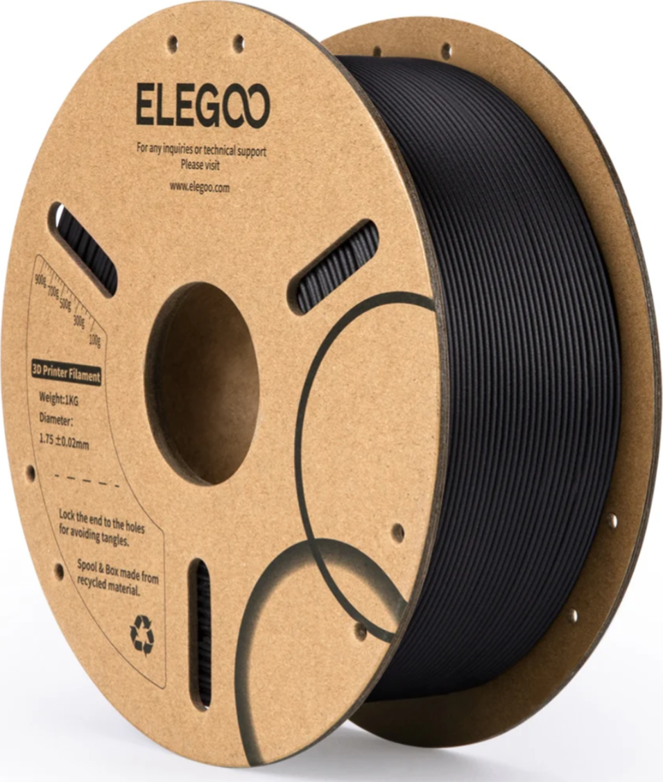 Filament ELEGOO PLA-CF Carbon Fiber 1,75 mm 1 kg, Černá 50.203.0464