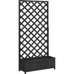 vidaXL Truhlík s treláží z masivního…