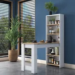 Barový stůl s úložným regálem Milford…