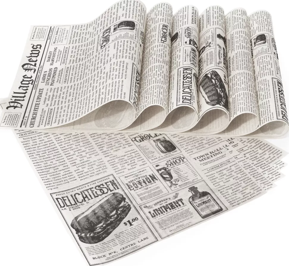 Nepromastitelný papír - Newspaper 25 x 20 cm karton 5000 ks