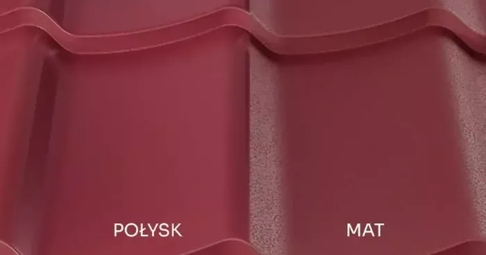 Plechová střešní krytina Hornval H4 š.1211 20/350 PE lesk 0,5 mm červená 1m2