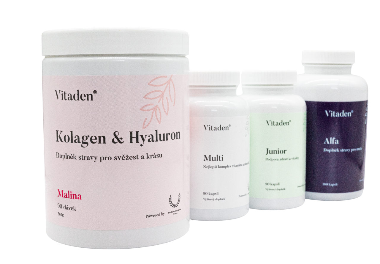Vitaden COMPLETE Rodinný set Kolagen, Alfa, Multi, Junior