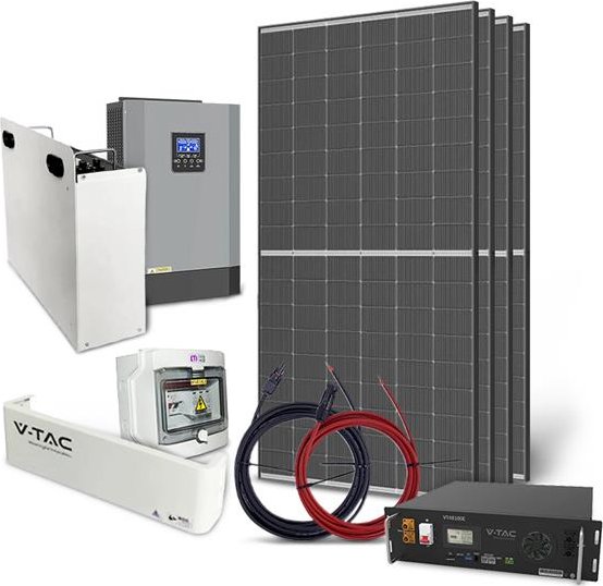 Solární sestava ostrovní TRINA 1820Wp, LiFePO4 VTAC 51,2V 100Ah, měnič 48V/230VAC 5500W