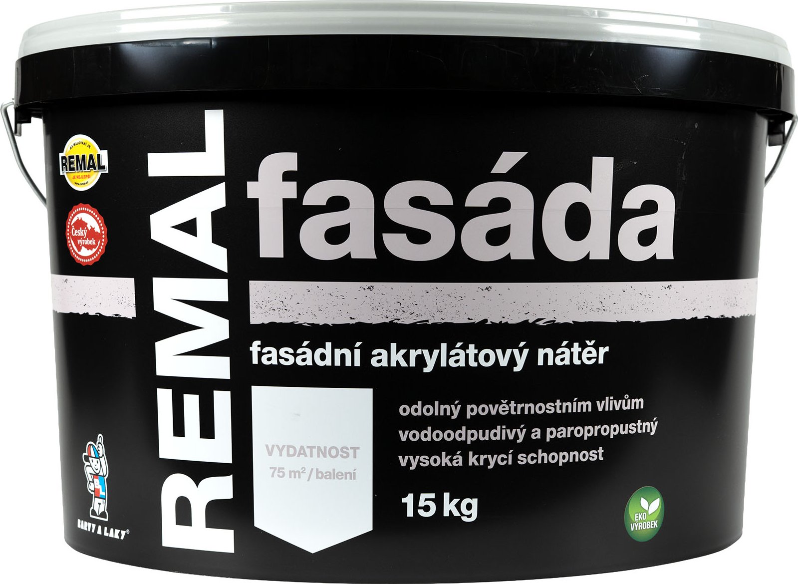 Barvy a laky Teluria s.r.o. Fasádní barva REMAL Akryl 15kg bílá