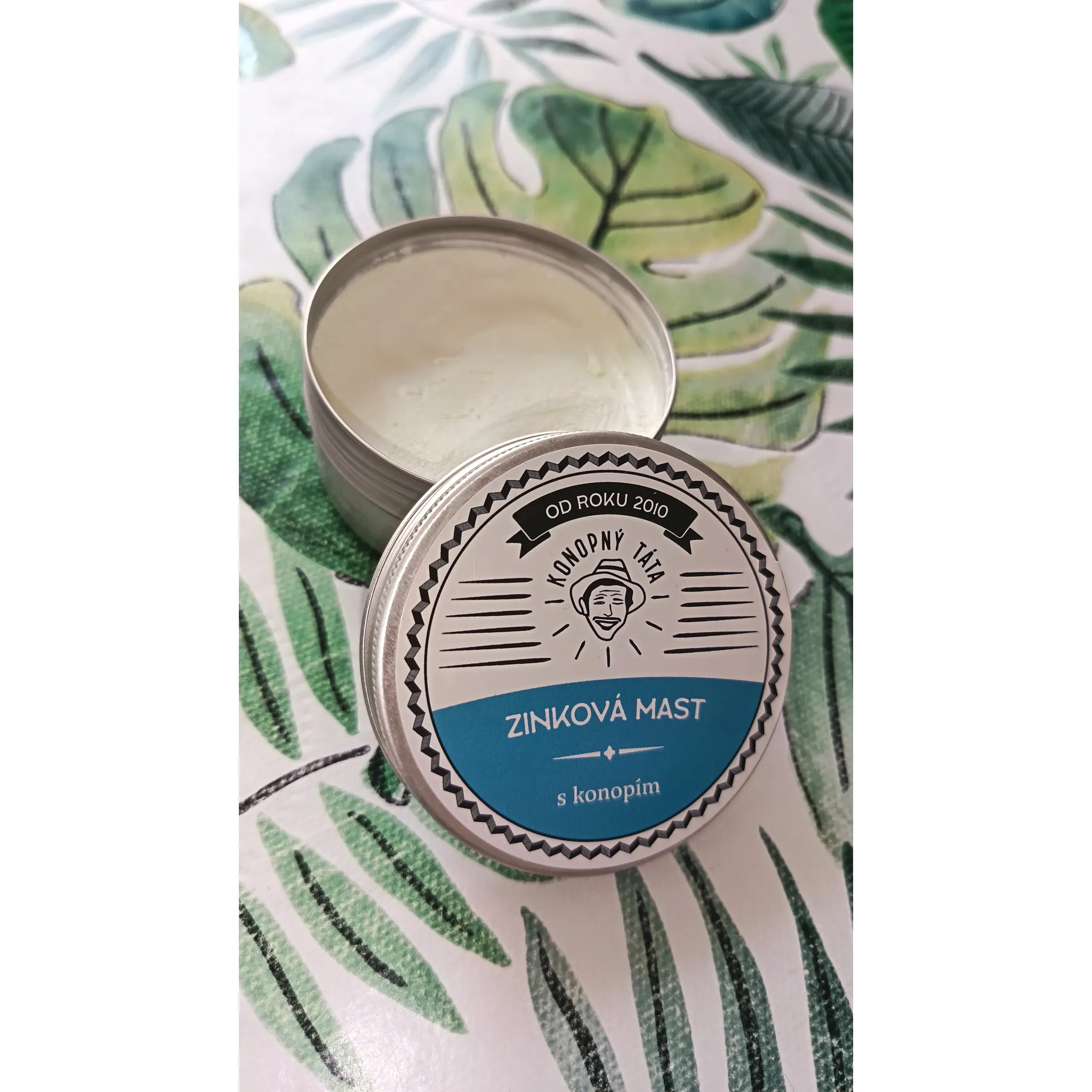 Fotografie 5 - Bylinná léčivá mast Konopný táta Zinková mast s konopím 15 ml