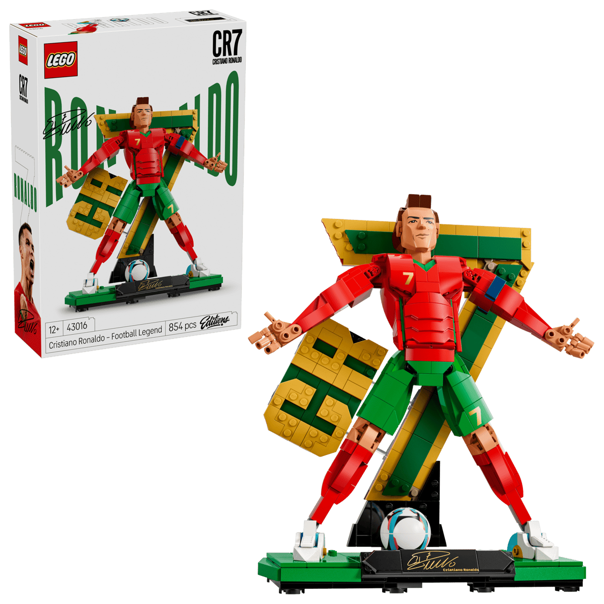 LEGO® Editions 43016 Cristiano Ronaldo – Fotbalová legenda
