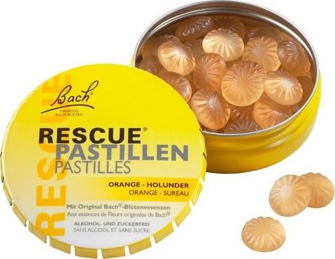 Bach original Rescue pastilky pomeranč 50g