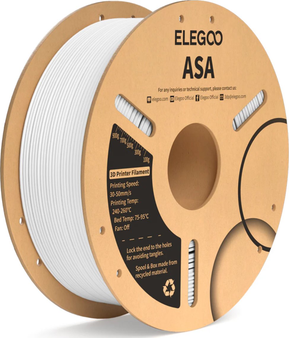 Filament ELEGOO ASA 1,75 mm 1 kg, Bílá