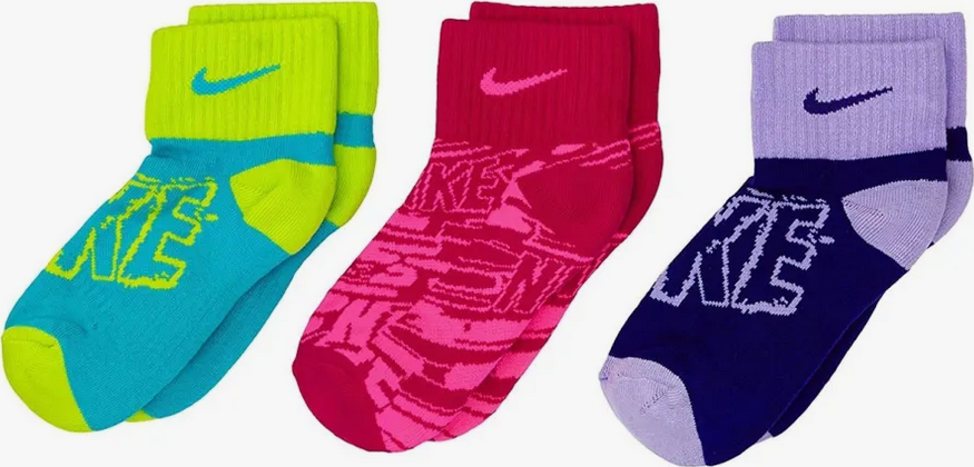 Nike Performance Cotton 3 socks pack-Juniorské ponožky - 26-30 EUR