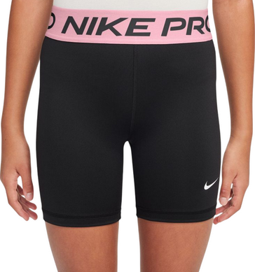 Nike Dri-FIT Pro-Dívčí elasťáčky černo-růžové - M