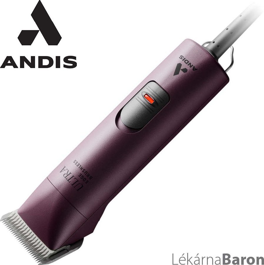 Andis AGC Super 2-Speed Brushless, stříhací strojek – Burgundy Strojky: AGC Super 2-Speed – burgundy