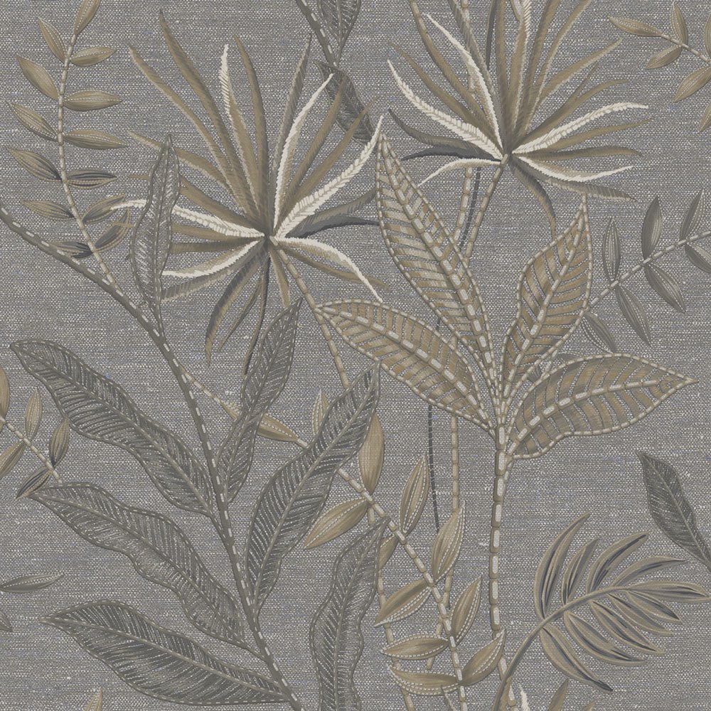 Decoprint Vliesová tapeta na zeď, černá, hnědá, listy, TN29084, Terra Nova, Decoprint, velikost 10,05 x 0,53 m