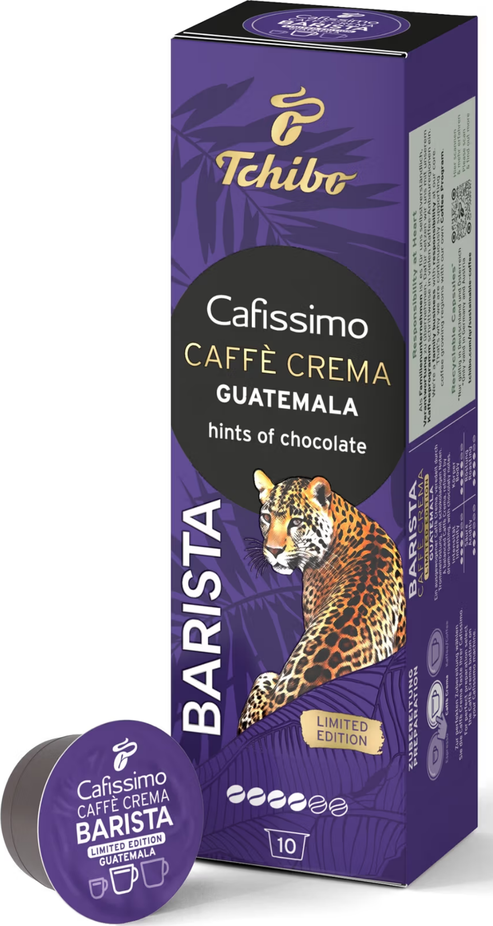 Tchibo Cafissimo Caffè Crema BARISTA Guatemala – 10 kapslí