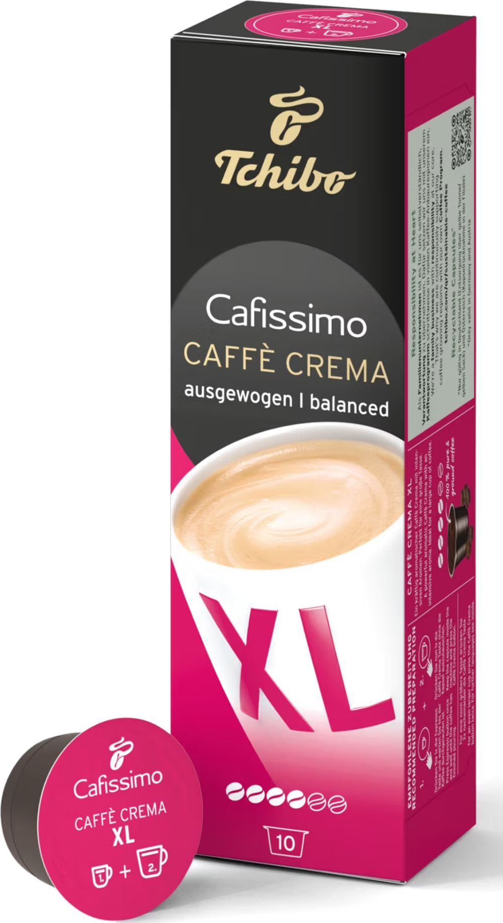 Tchibo Cafissimo caffe Crema XL 10 kapslí