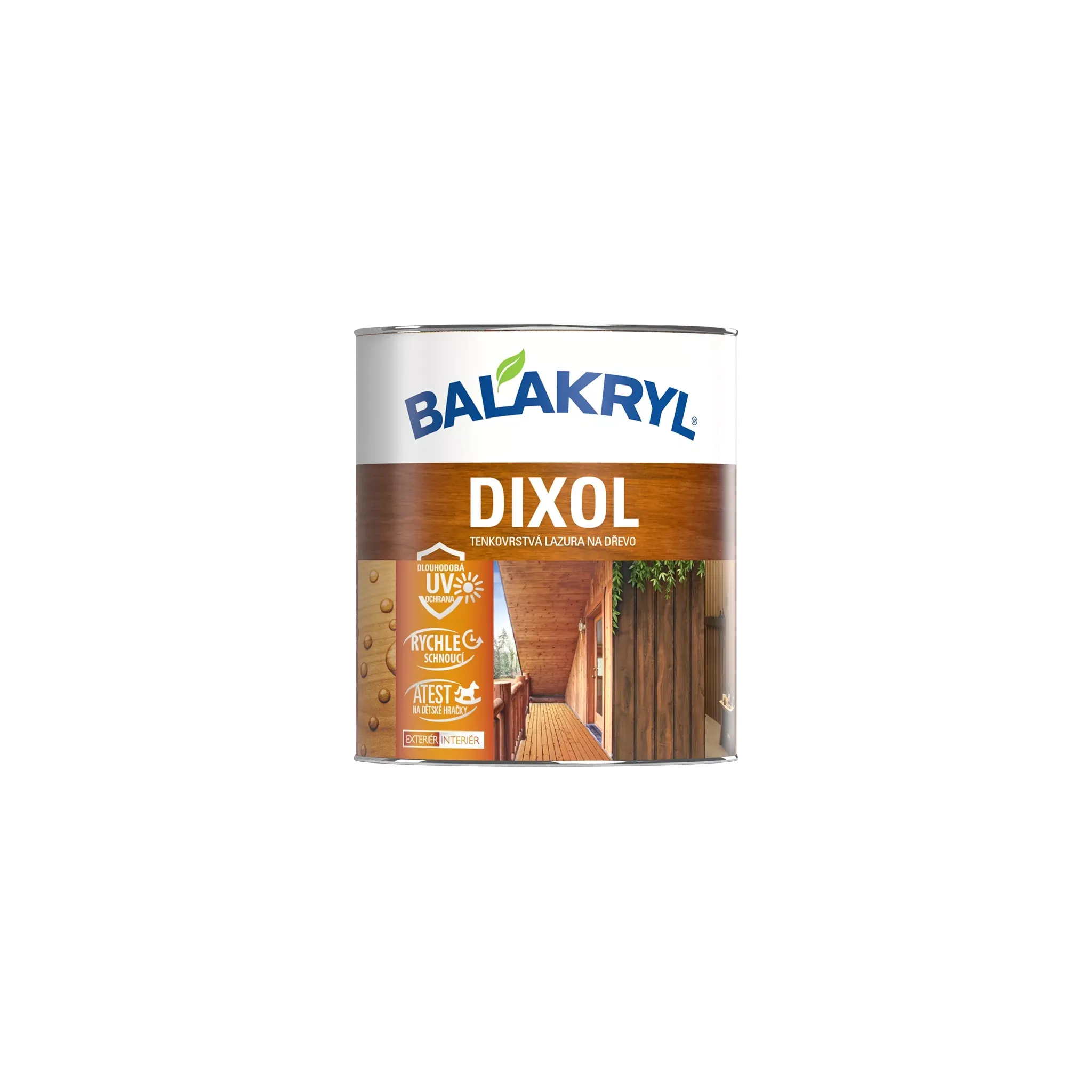 Fotografie 1 - Lazura Balakryl Dixol 2,5 kg mahagon