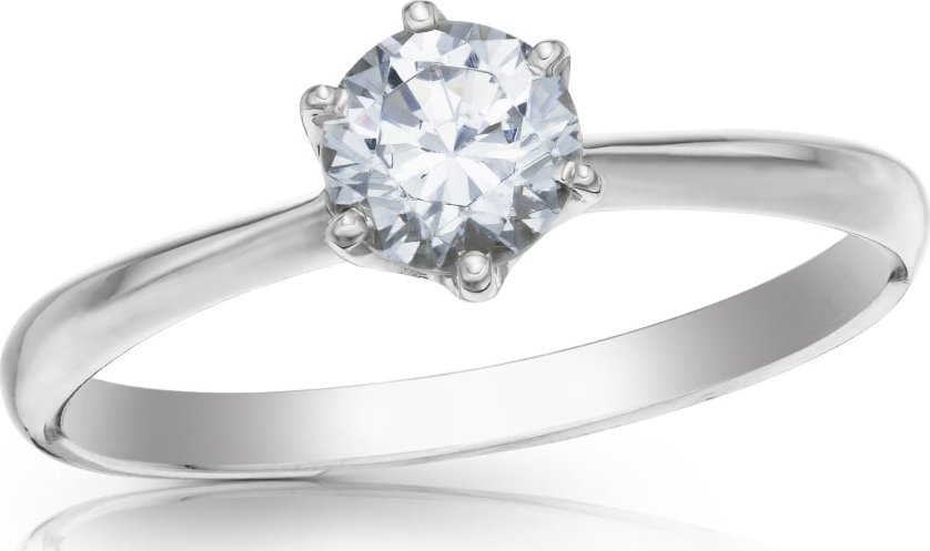 Zásnubní prsten s diamantem 0.36ct F/VVS1 s GIA certifikátem