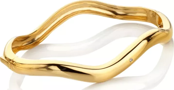 Pozlacený stříbrný náramek Hot Diamonds X Golden Edit Fiji DC233