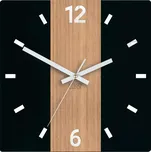 ModernClock Primo 30 cm hnědé/černé